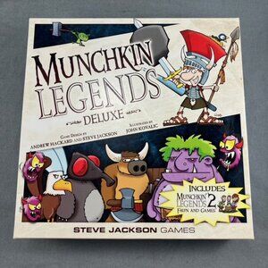 (Complete) Munchkin Legends Deluxe Board Game 3-6 Player Family Game for Age 10+